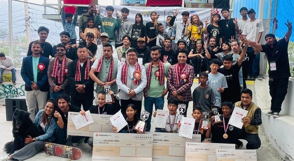 स्केटबोर्ड च्याम्पियनसिपमा खुसी र गजेन्द्र च्याम्पियन