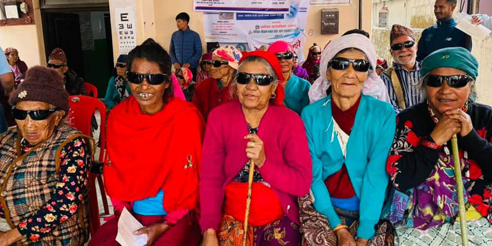निःशुल्क आँखा शिविरबाट सात सय जना लाभान्वित