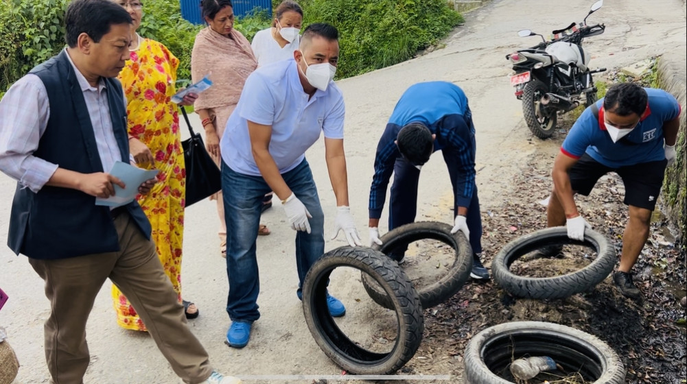 संखुवासभाम डेंगु नियन्त्रण अभियान सुरू