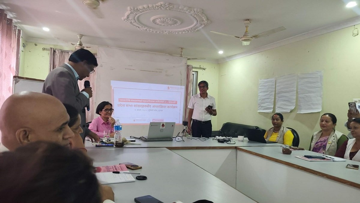मर्यादित महिनावारीसम्बन्धी लुम्बिनी प्रदेशसभा संसदहरुसँग छलफल